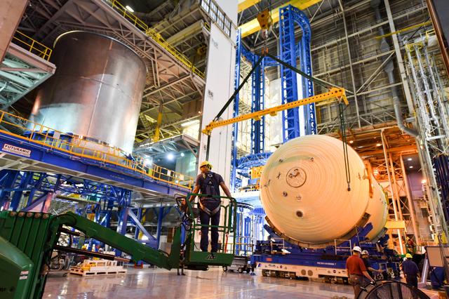 NASA image: Space Launch System Liquid Oxygen Tank Test Article Manufacturing at NASA’s Michoud Assembly Facility